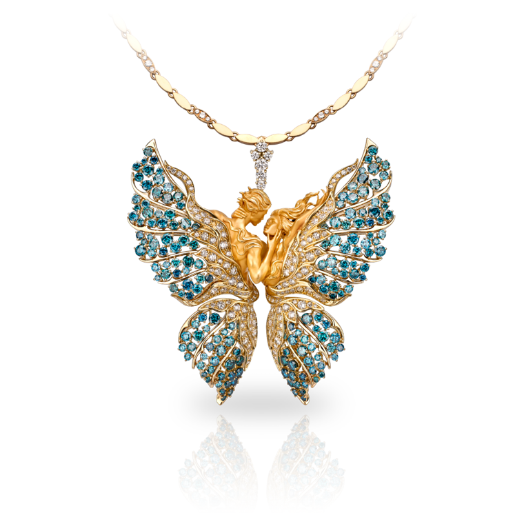 Halskette Butterfly Lovers