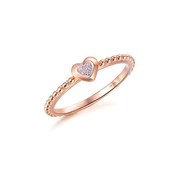 Herznring Charlotte mit Diamanten