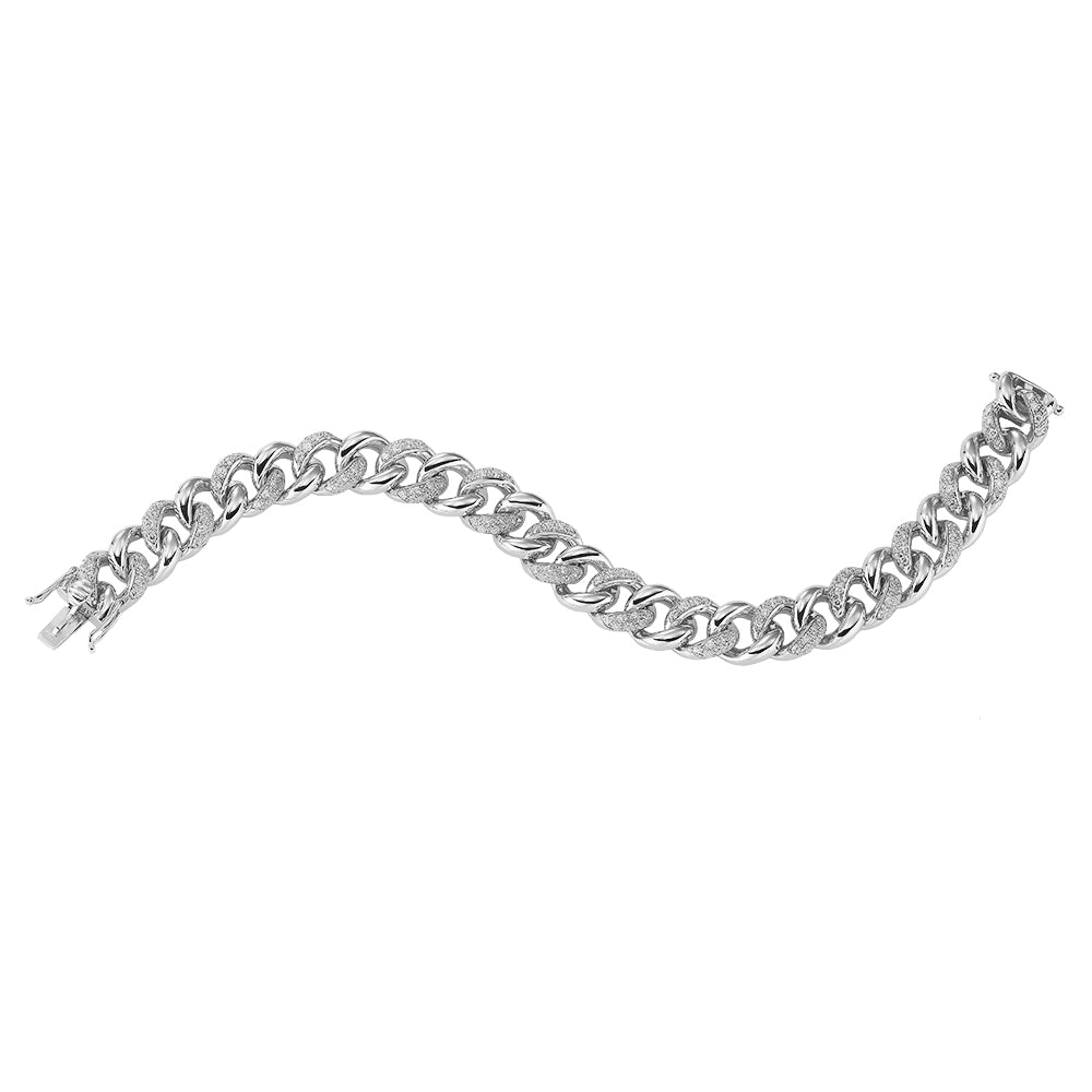 Panzerarmband mit Diamanten Lucia