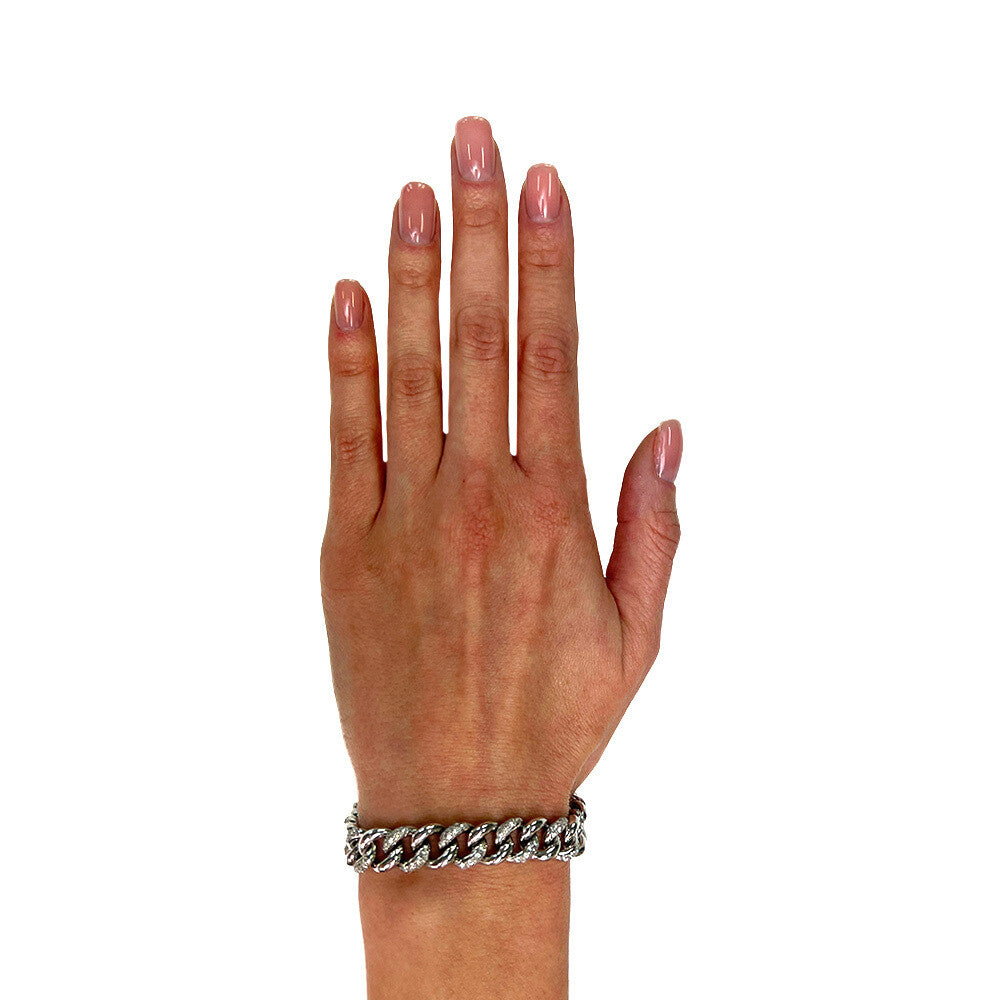 Panzerarmband mit Diamanten Lucia