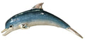 Delfin Silberfigur