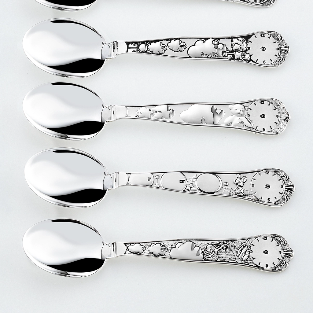 Babylöffel - Modell Kleines Küken und Uhr