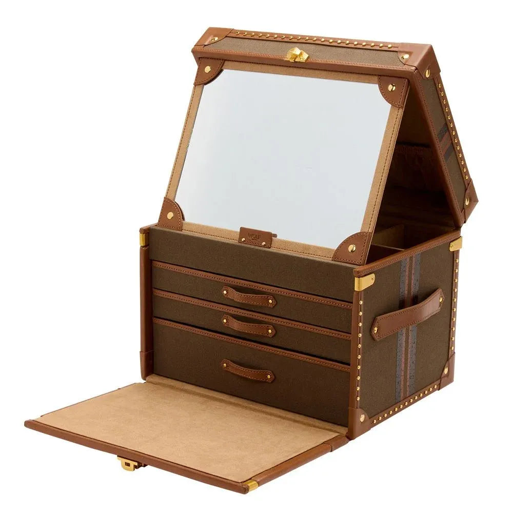 Ida Trunk Jewellery Box Khaki