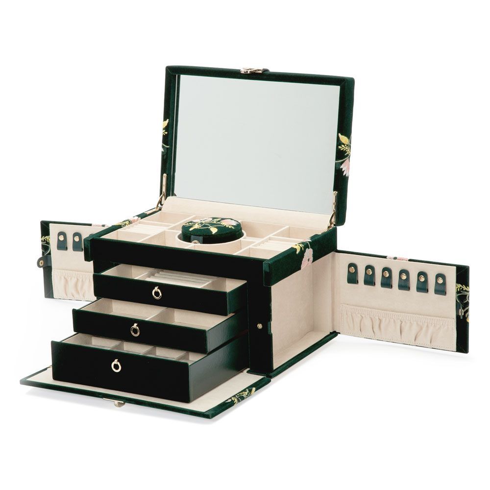 Zoe Schmuckbox – Groß Forest Green