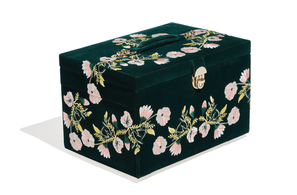 Zoe Schmuckbox – Groß Forest Green