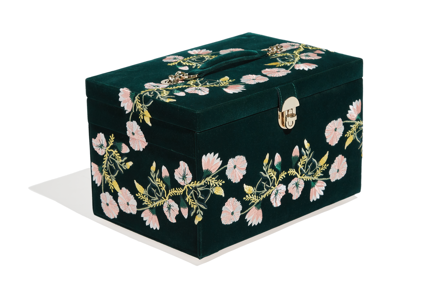 Zoe Schmuckbox – Groß Forest Green