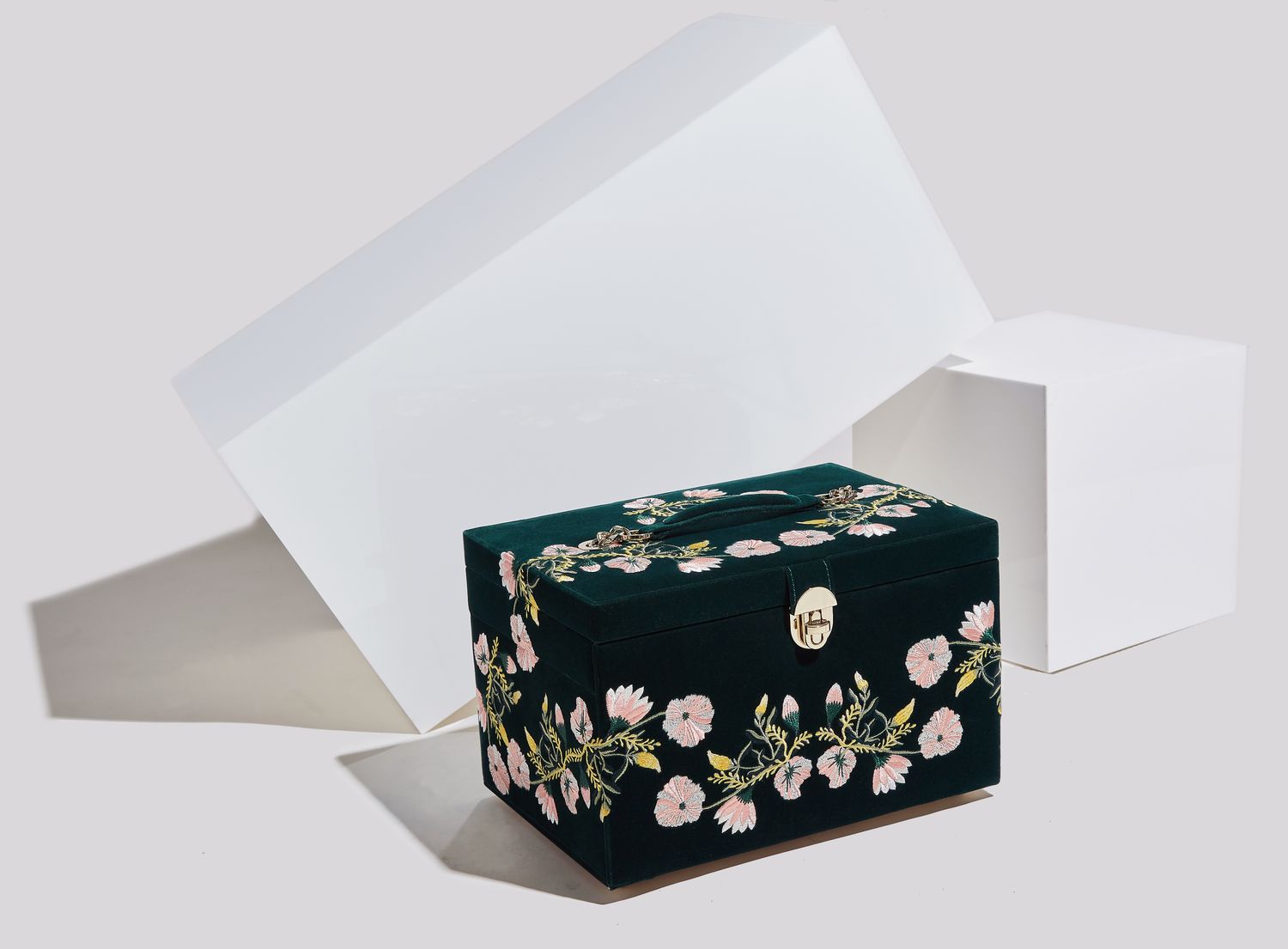 Zoe Schmuckbox – Groß Forest Green