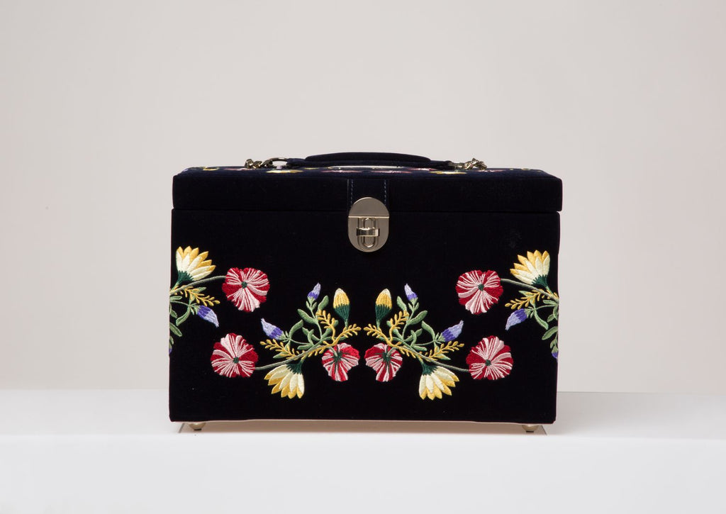 Zoe Schmuckbox – Groß Indigo