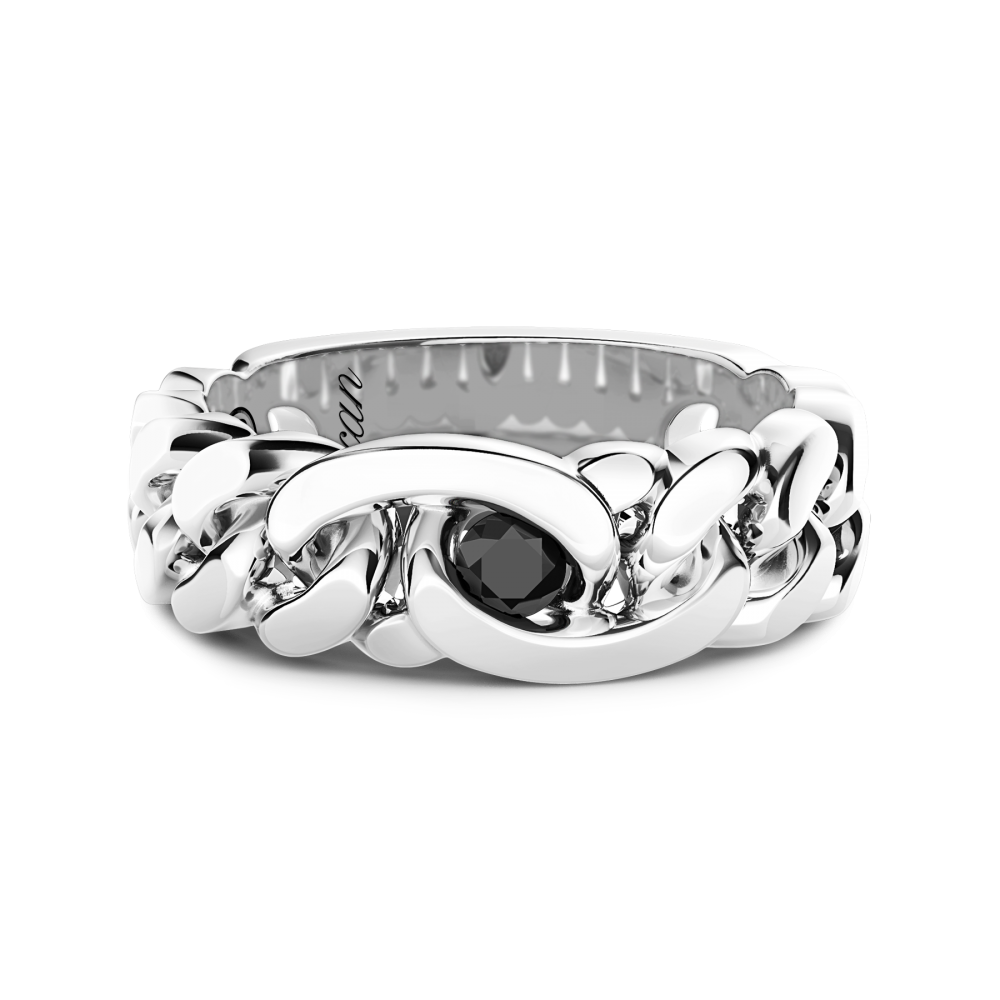 Zancan Silberring mit Natursteinen