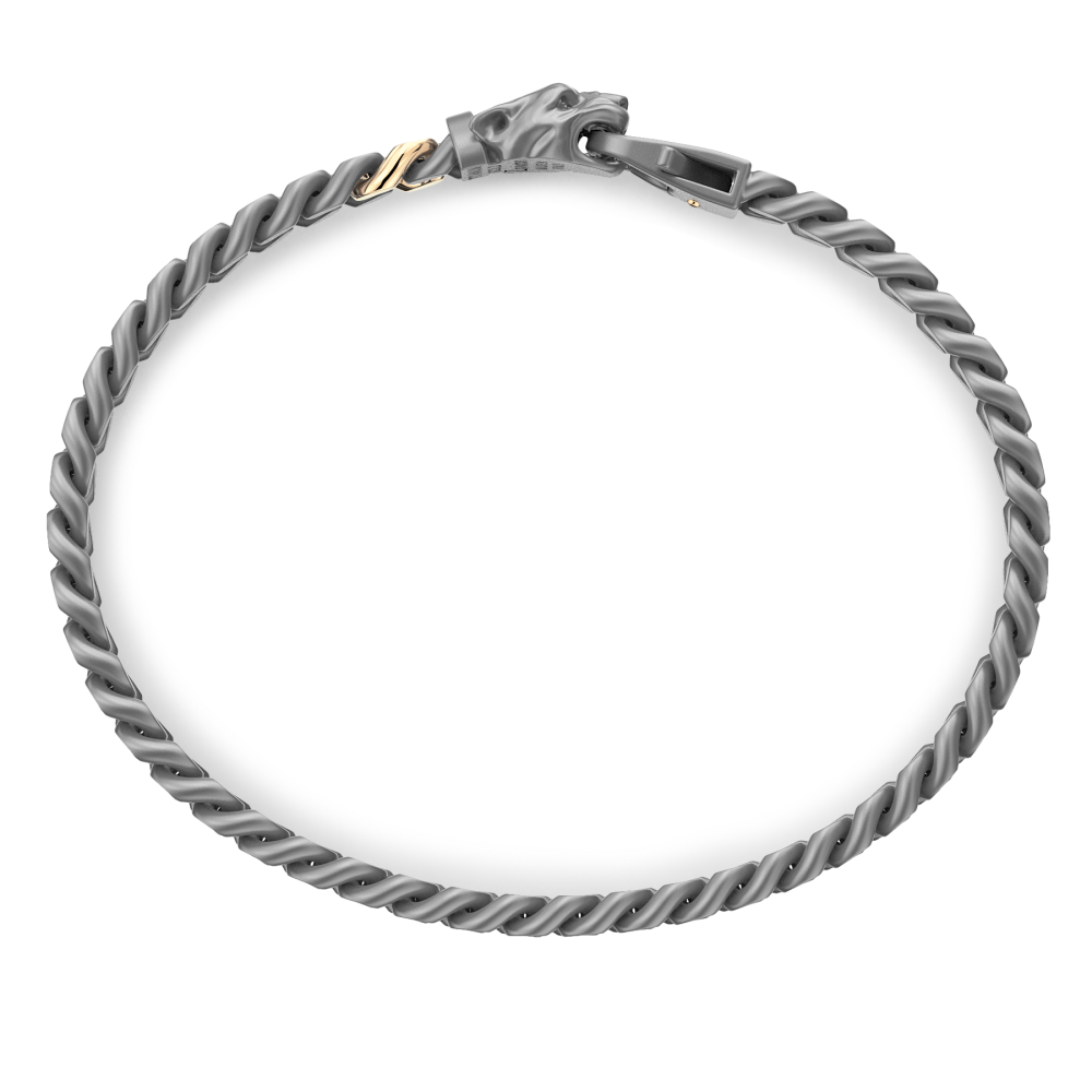 Zancan Armband aus Titan & 18kt Gold