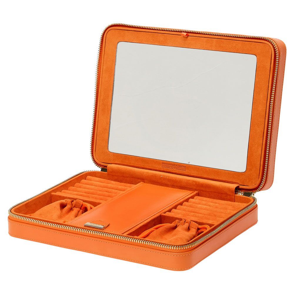 Maria Large Zip Case Tangerine