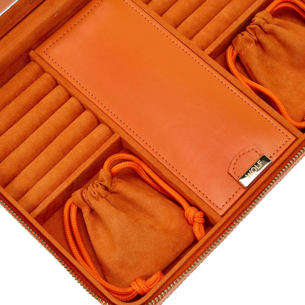 Maria Large Zip Case Tangerine