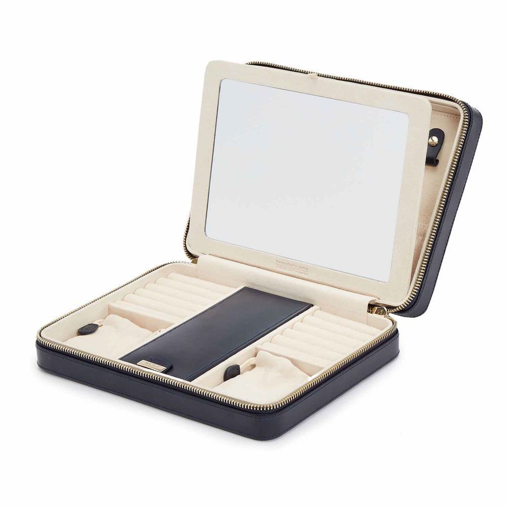 Maria Large Zip Case Navy