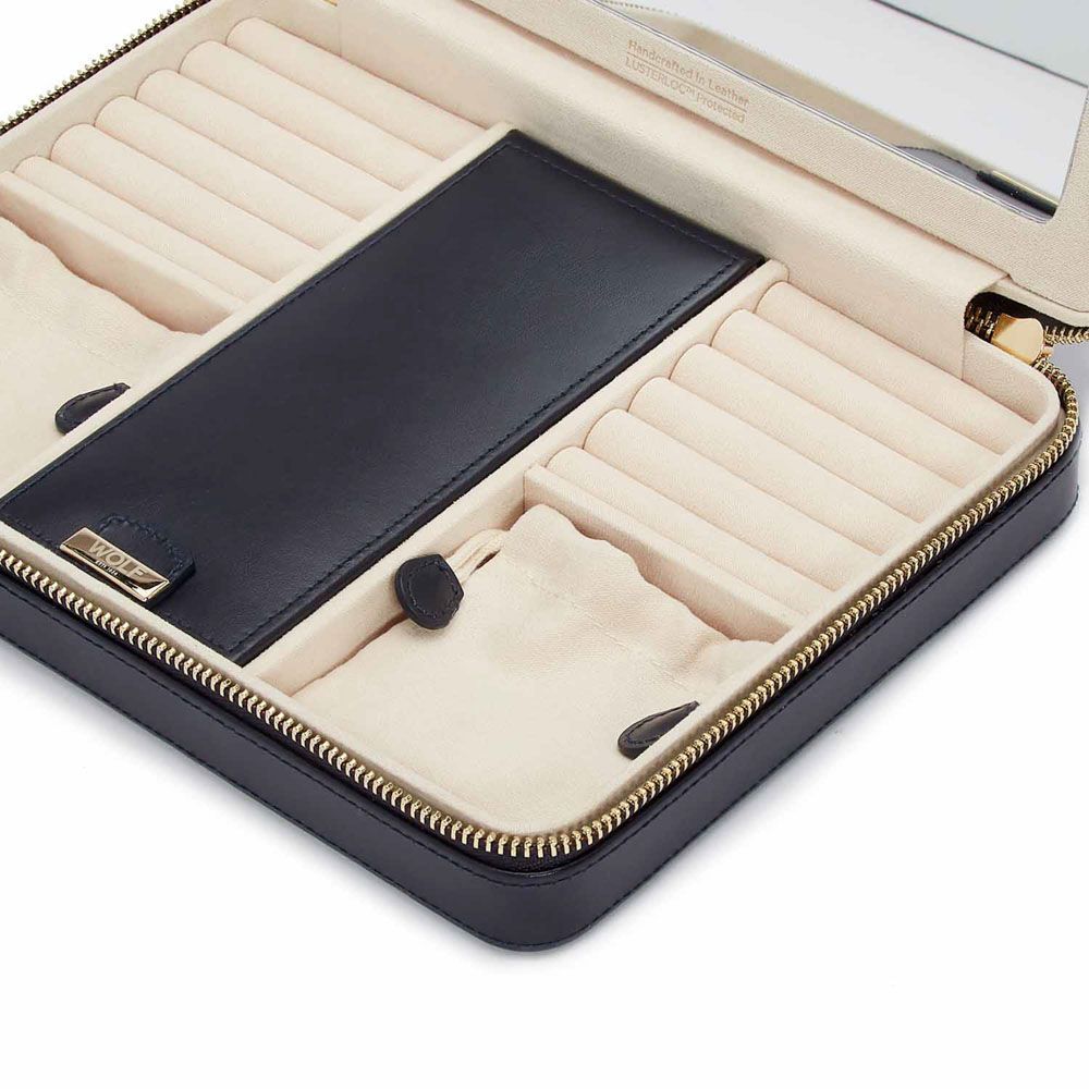 Maria Large Zip Case Navy