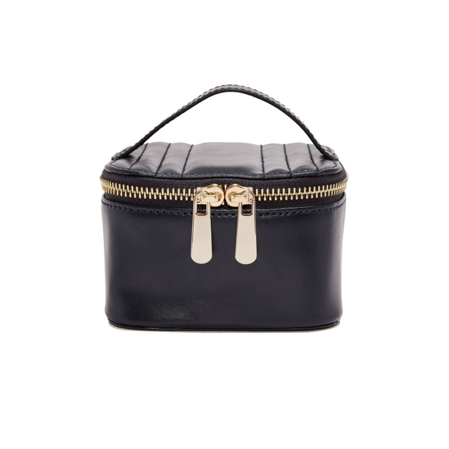 Maria Zip Jewelry Cube Navy