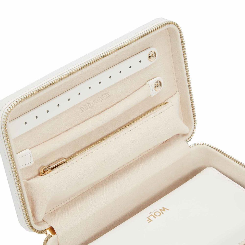Maria Medium Zip Case White
