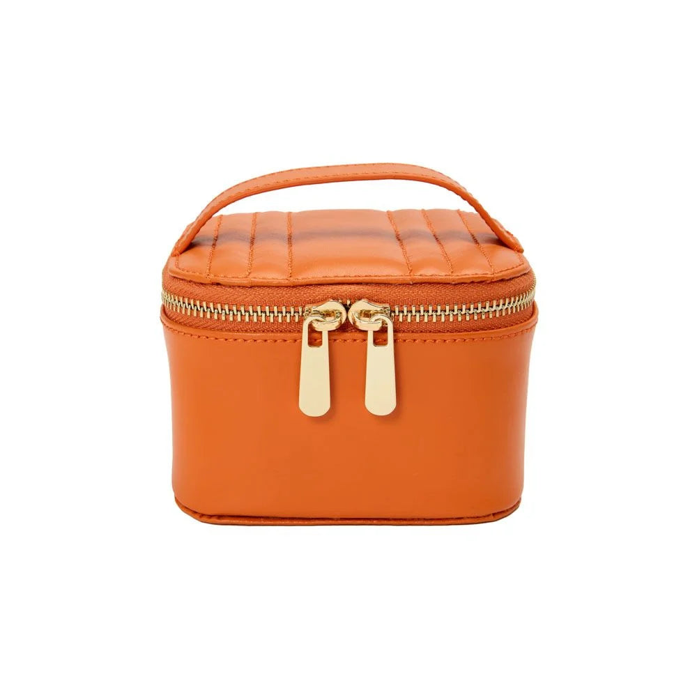Maria Zip Jewelry Cube Tangerine