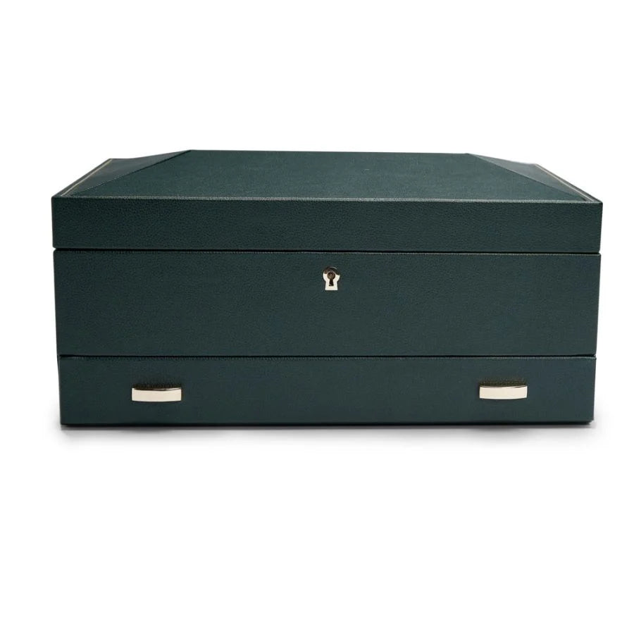 British Racing Uhrenbox für 10 Uhren mit zusätzlichem Stauraum