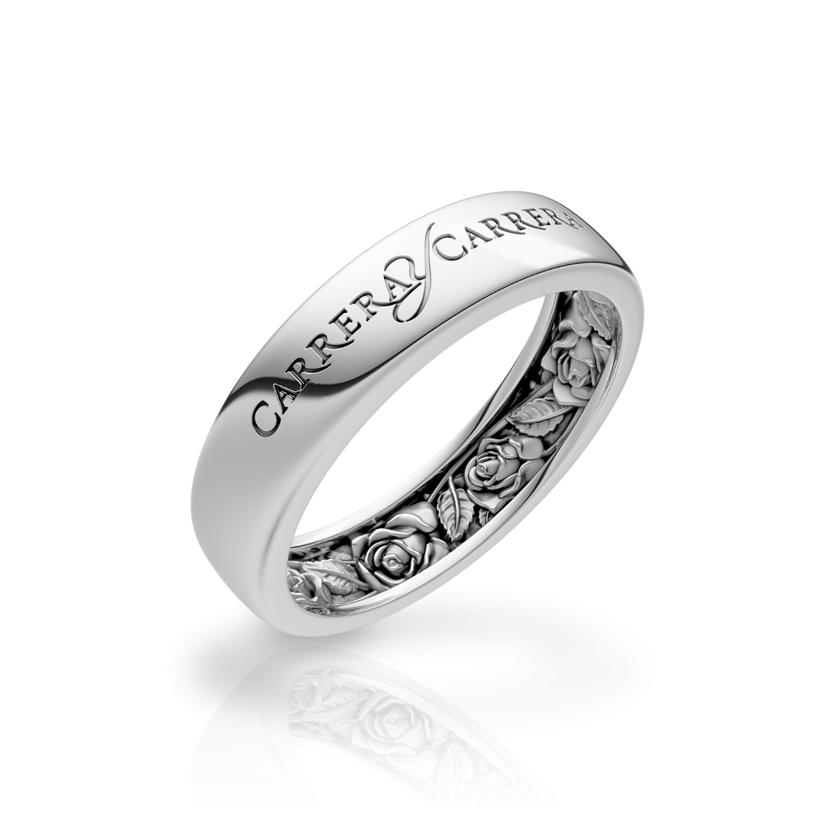 WEDDING RING BEAUTY INSIDE ROSES