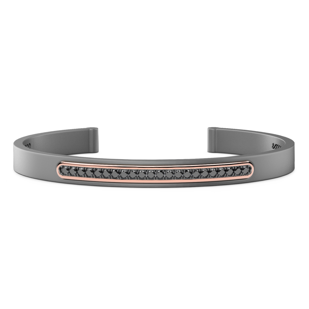 Zancan Armband aus Titan, 18kt Gold & Diamanten