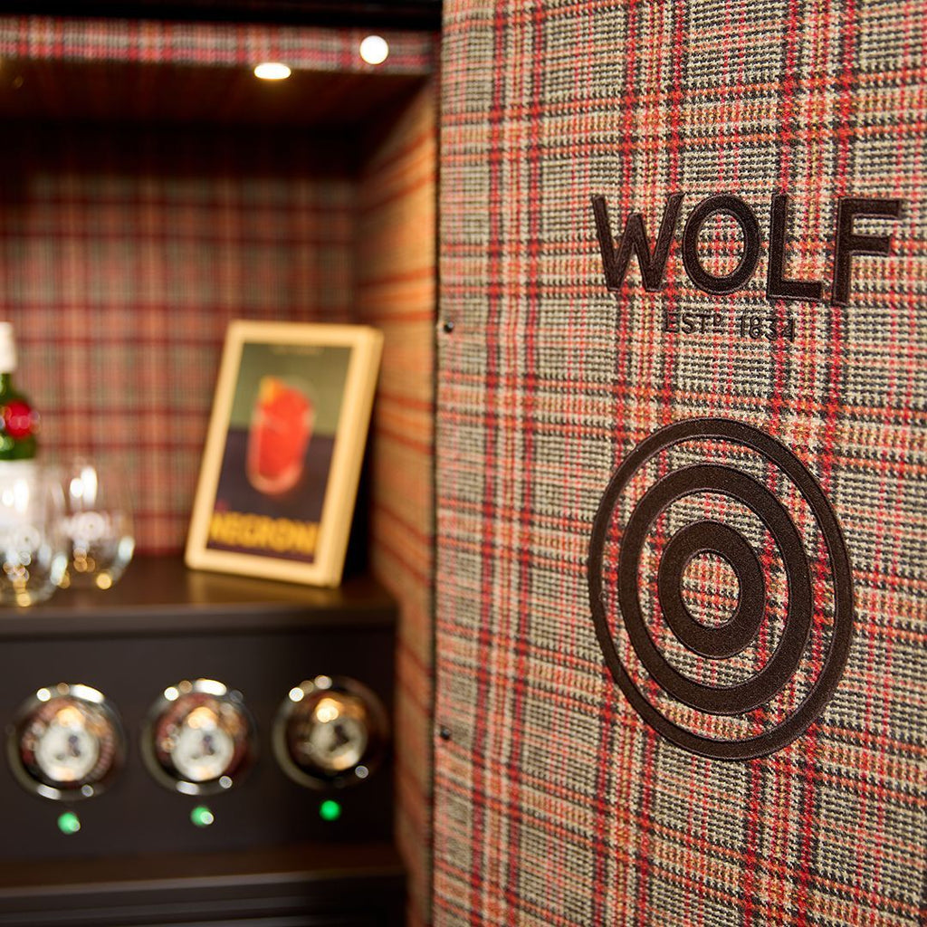 WM Brown Atlas 4-fach Uhrenbeweger-Tresor – Braun