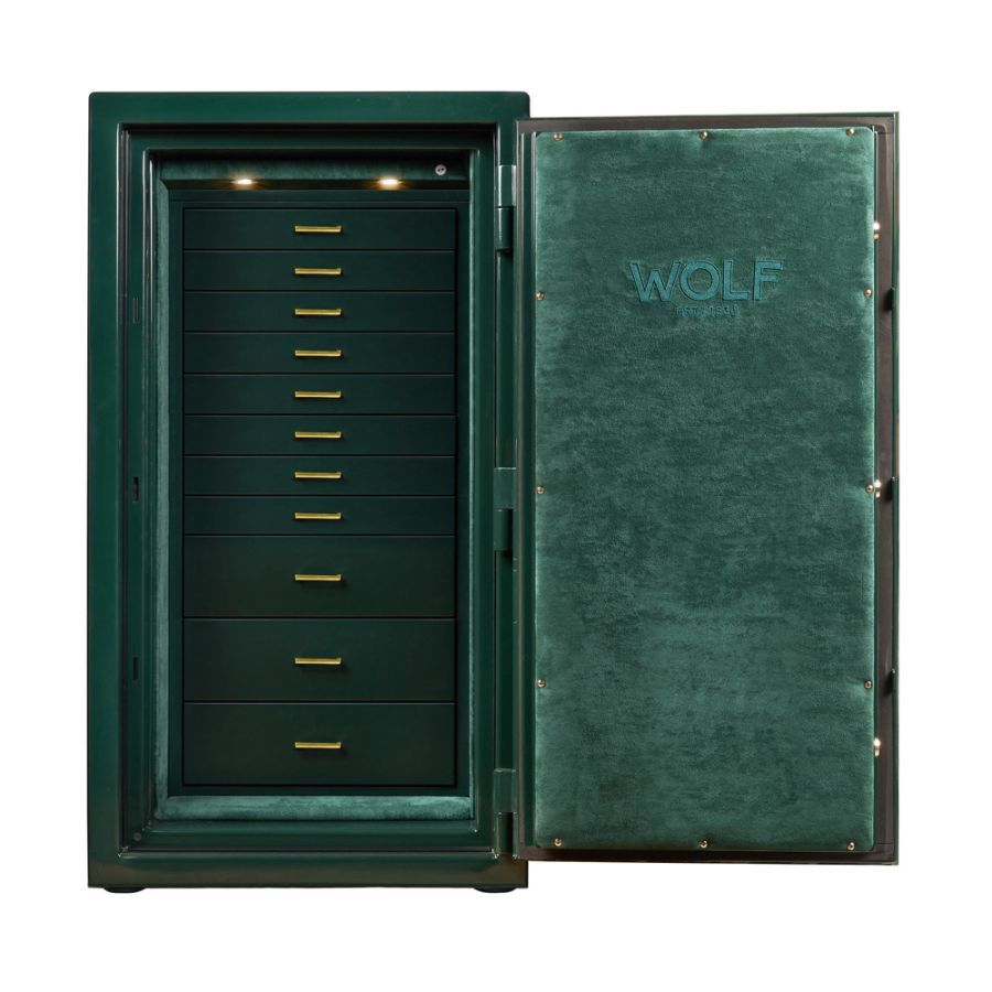 Atlas Tresor für Uhren und Schmuck Grün/Gold