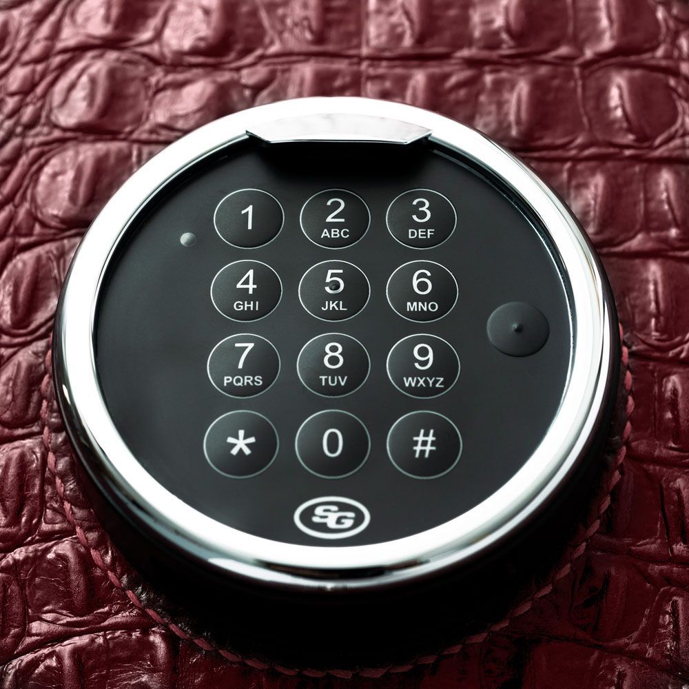 Churchill 12-teiliges Uhrenbeweger-Safe Red Croco