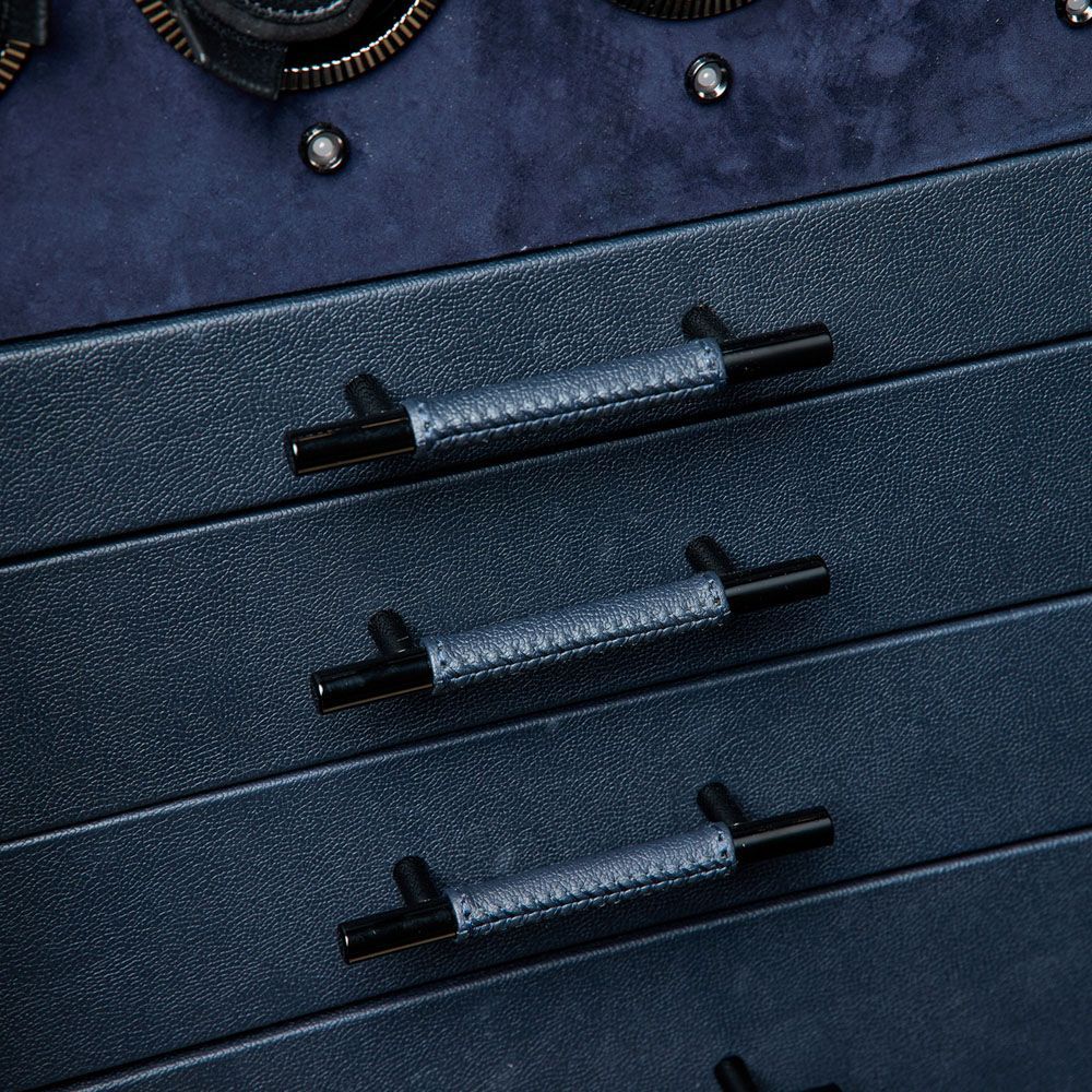 Churchill 12-teiliges Uhrenbeweger-Safe Deep Purple Indigo