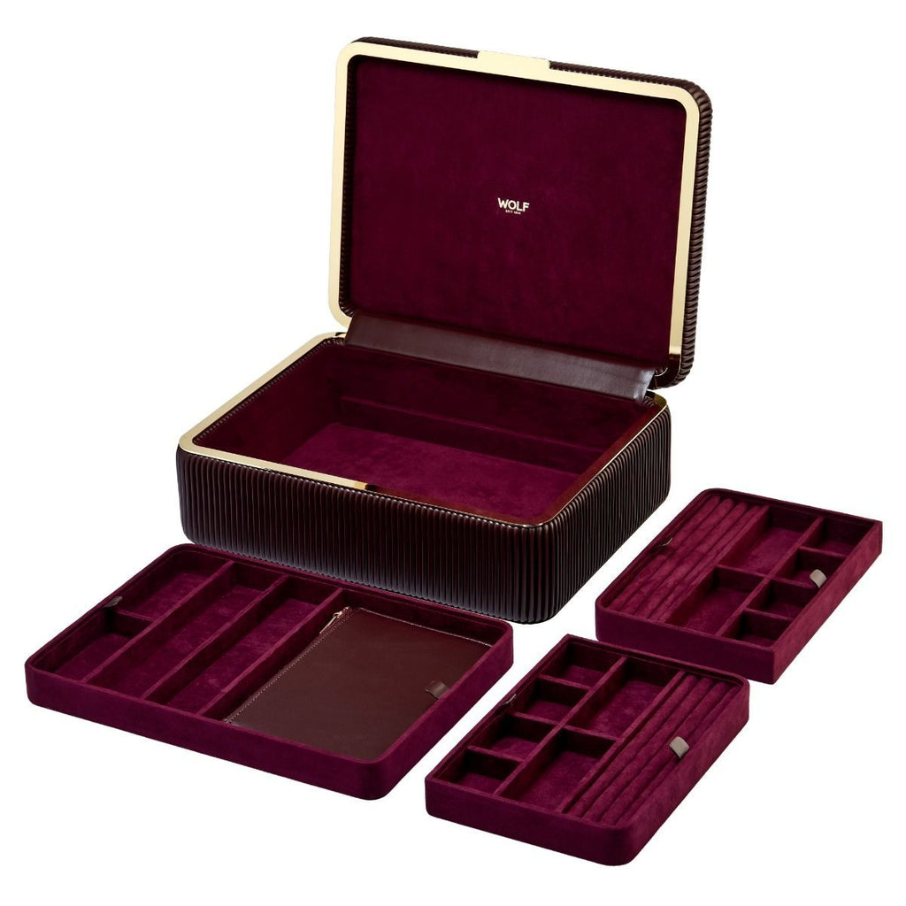 Bella Large Jewellery Box Bordeaux