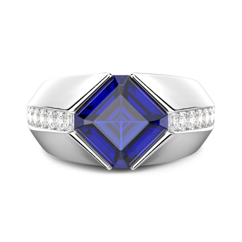 Zancan Chevalier Ring aus 18kt Gold und blauem Saphir