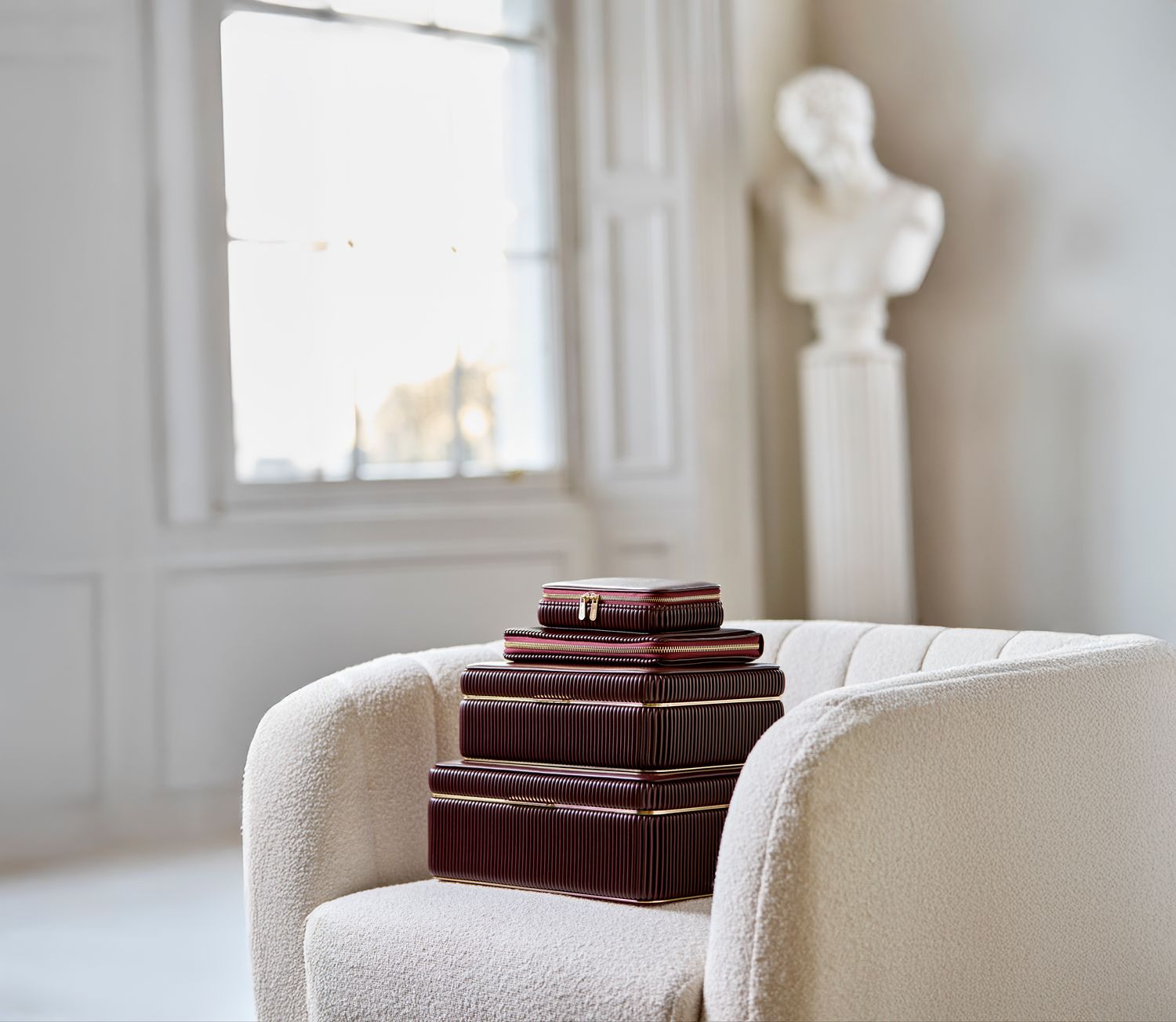 Bella Large Jewellery Box Bordeaux