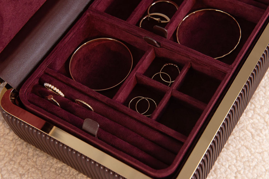 Bella Large Jewellery Box Bordeaux