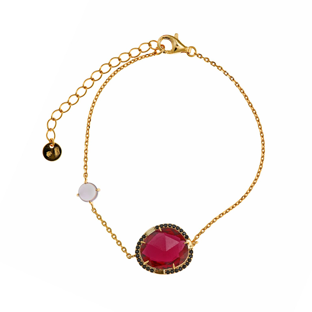 Armband Nenuphar Cabochon Purple