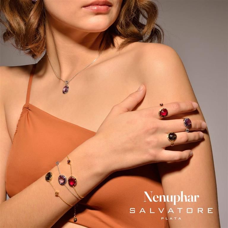 Armband Nenuphar Cabochon Purple