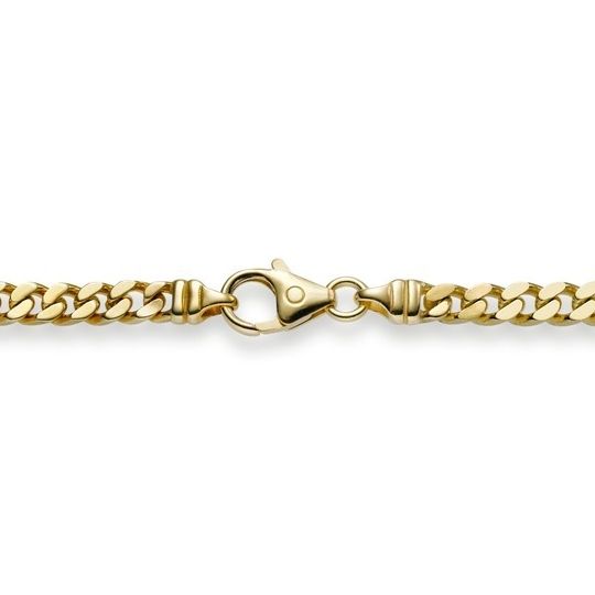 Panzerkette 2-seitig diam. 4,0 mm Gelbgold 45 cm