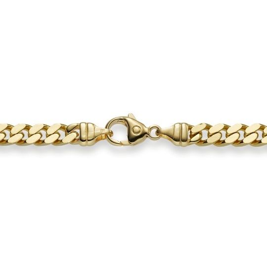 Panzerkette 2-seitig diam. 5,0 mm Gelbgold 45 cm