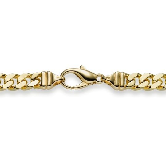 Panzerkette 2-seitig diam. 6,0 mm Gelbgold 45 cm