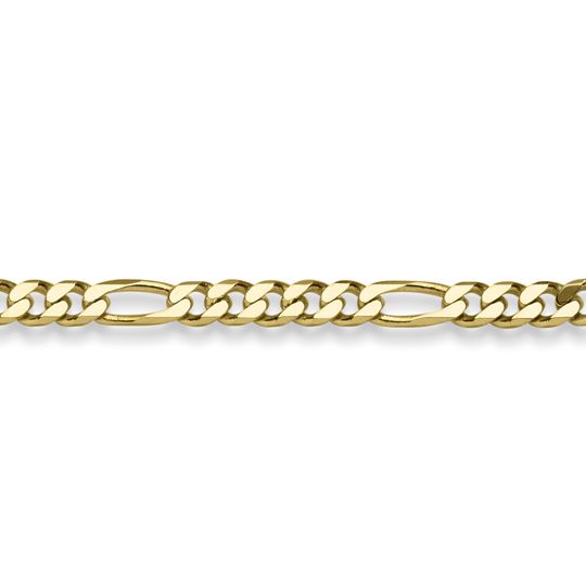 Figarokette diam. 4,5 mm Gelbgold 45 cm