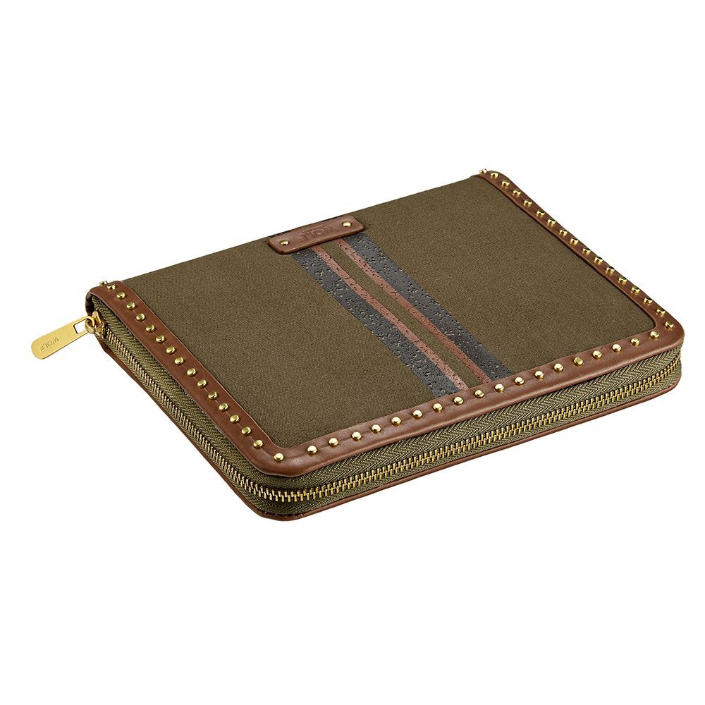 Ida Travel Zip Jewellery Portfolio Khaki