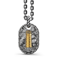 Zancan-Kette aus brüniertem Silber mit Leuchtturm