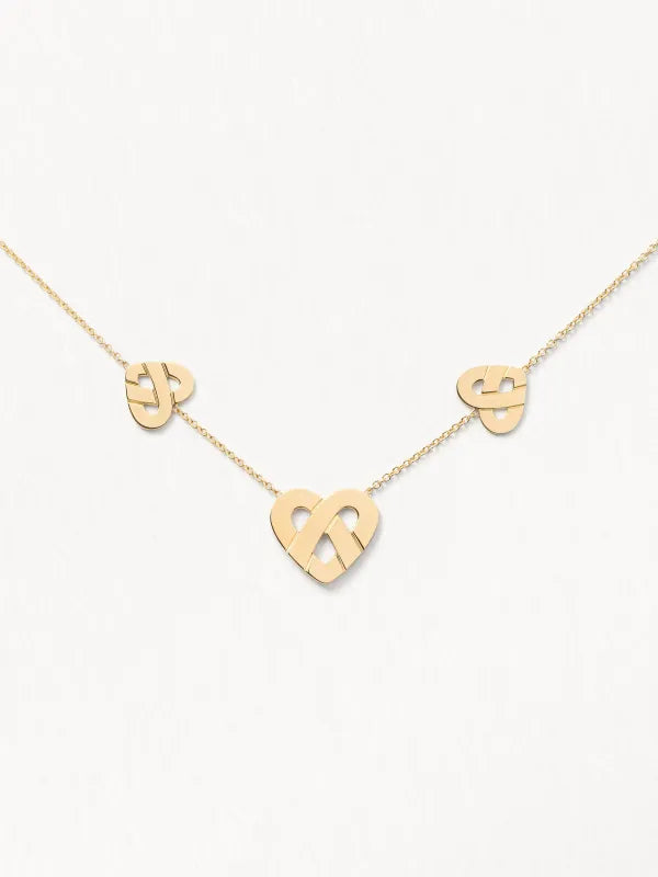 COLLIER CŒUR ENTRELACÉ