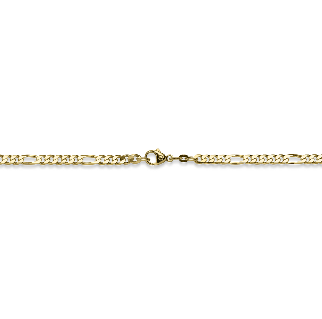 Figarokette diam. 4,5 mm Gelbgold 45 cm