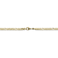 Figarokette diam. 4,5 mm Gelbgold 45 cm
