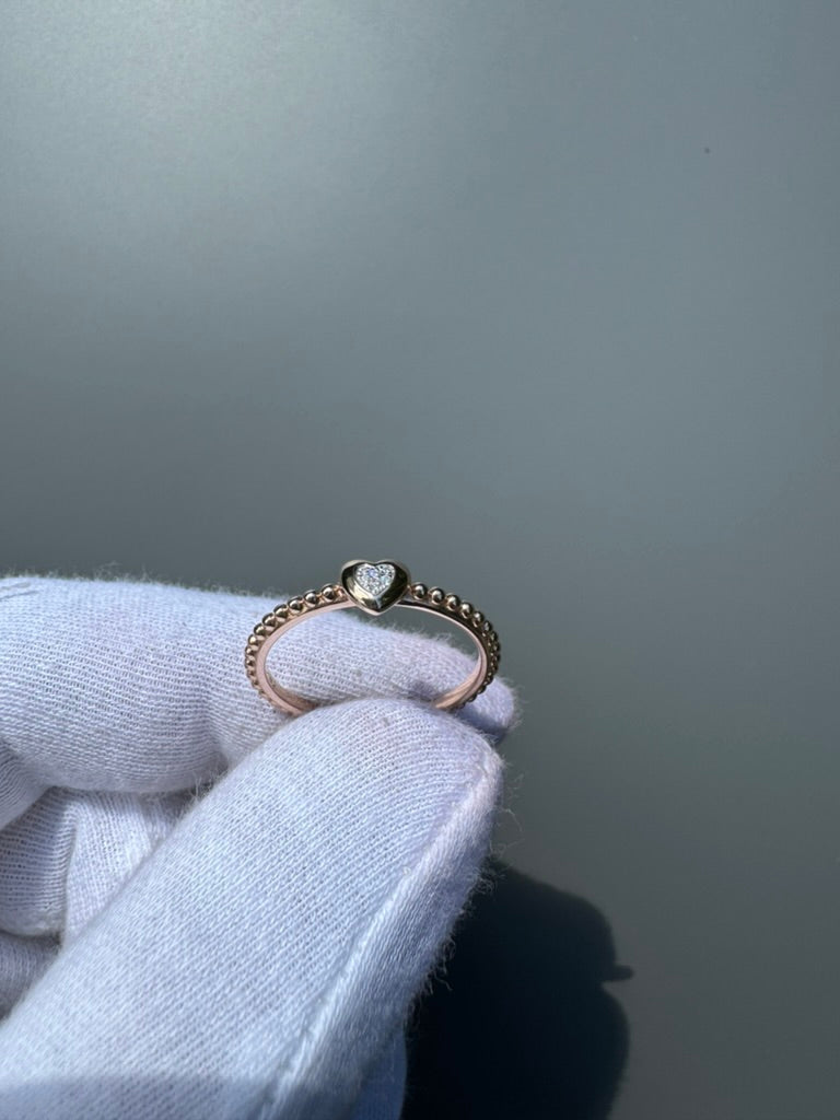 Herznring Charlotte mit Diamanten
