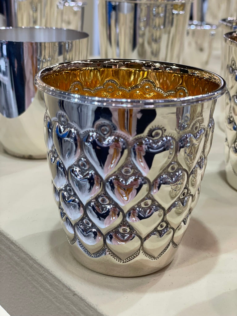 Becher "Bordato" - Herz, H. 6 cm