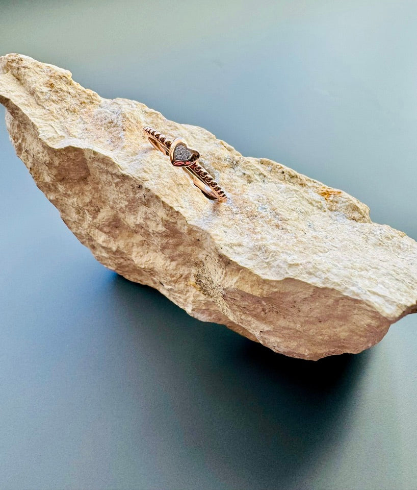 Herznring Charlotte mit Diamanten