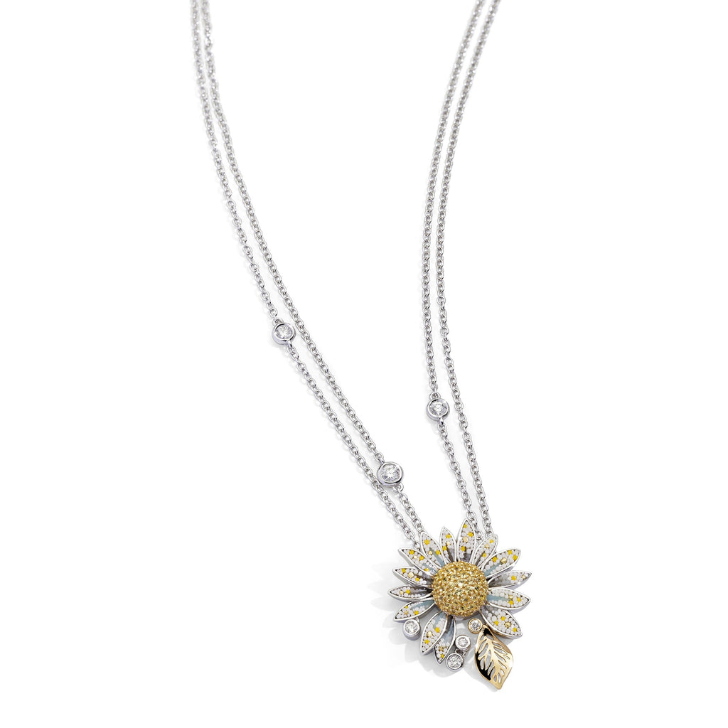 Halskette White Daisy