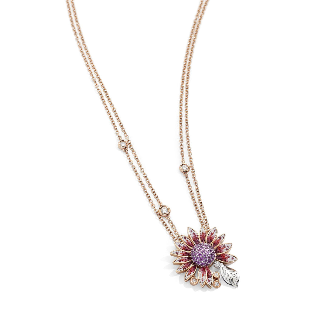 Halskette Pink Daisy